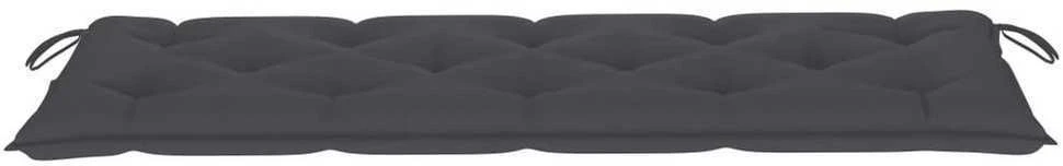 Sudedamas sodo suoliukas su pagalvėle, 159 cm, tikmedis
