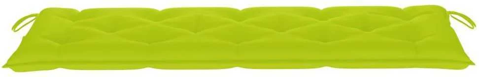 Sudedamas sodo suoliukas su pagalvėle, 159 cm, tikmedis