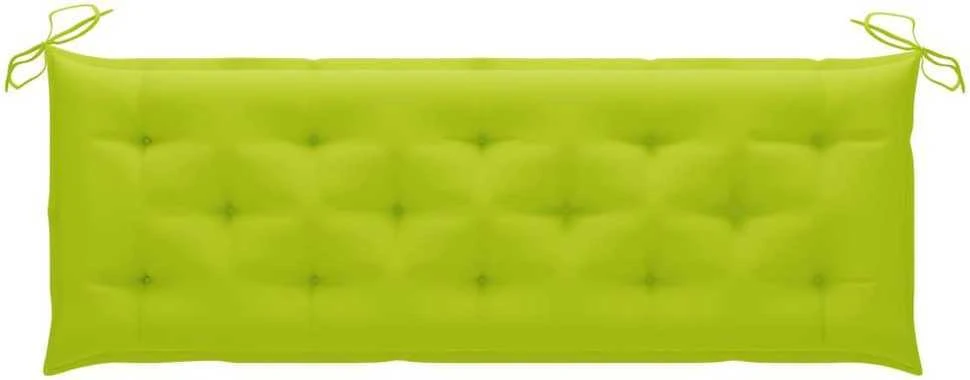 Sudedamas sodo suoliukas su pagalvėle, 159 cm, tikmedis