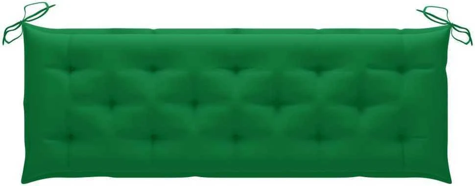 Sudedamas sodo suoliukas su pagalvėle, 159 cm, tikmedis