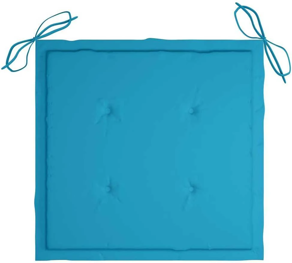 Sudedamos sodo kėdės su pagalvėlėmis, 4vnt., tikmedžio masyvas