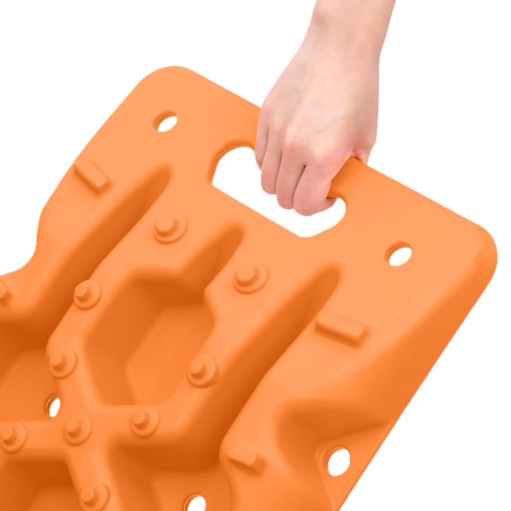 Sukibimo kilimėliai, 2vnt., oranžiniai, 107x31x7cm, nailonas
