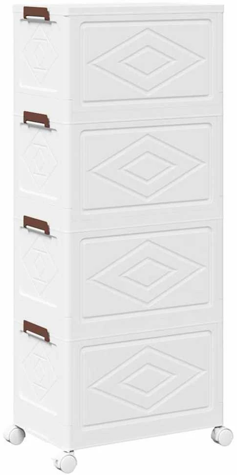 Sukraunama daiktadėžė su ratukais, 28 L, 48x29,5x112,5 cm