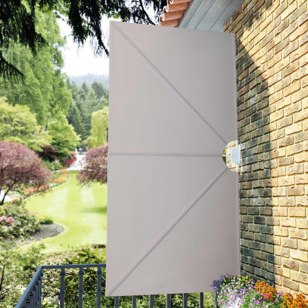 Sulankstoma šoninė terasos markizė, krem., 300x150cm