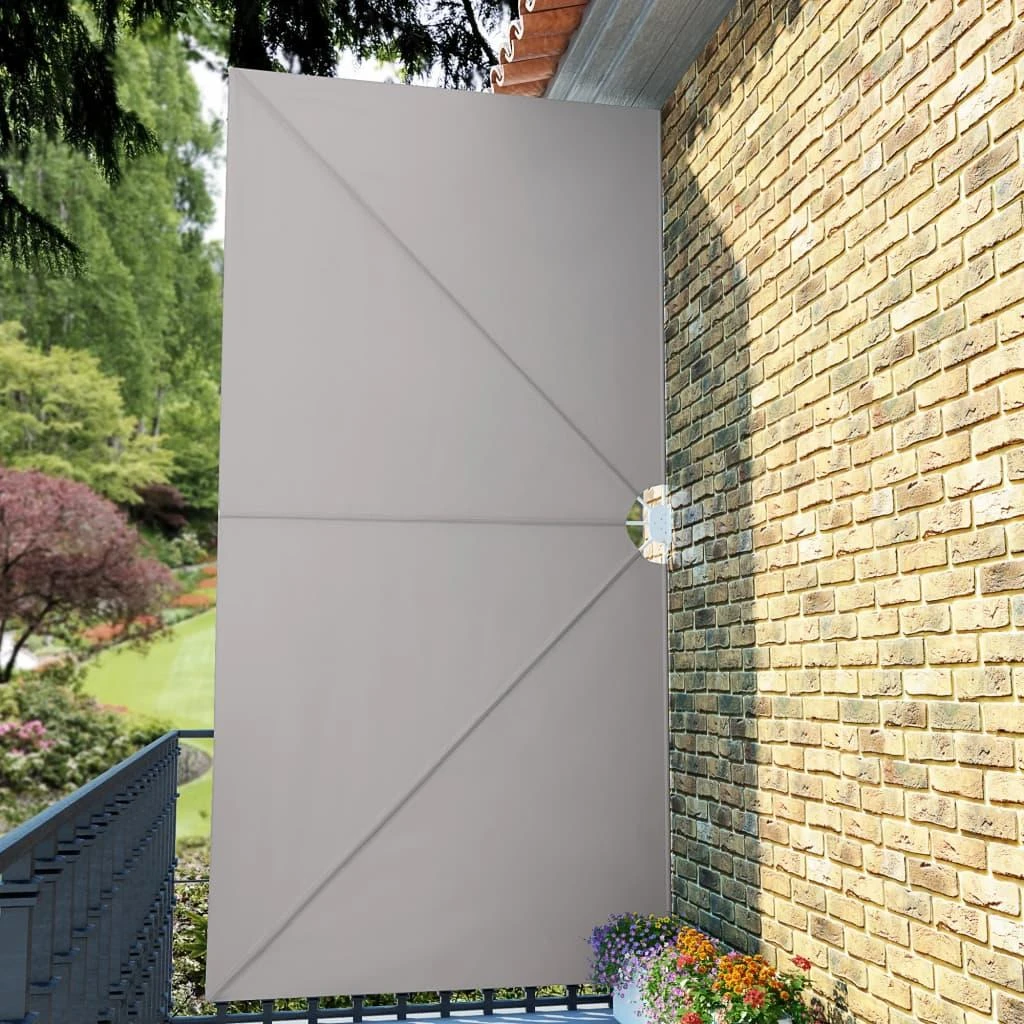 Sulankstoma šoninė terasos markizė, krem., 400x200cm