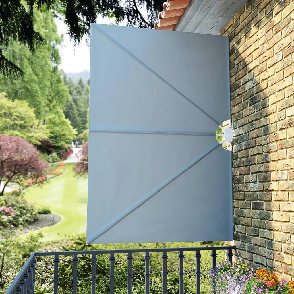 Sulankstoma šoninė terasos markizė, pilka, 240x160cm
