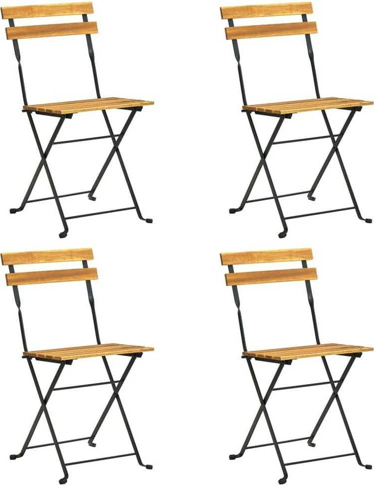 Lauko baldų komplektas Sulankstomas lauko komplektas, 5 dalių, akacijos masyvas