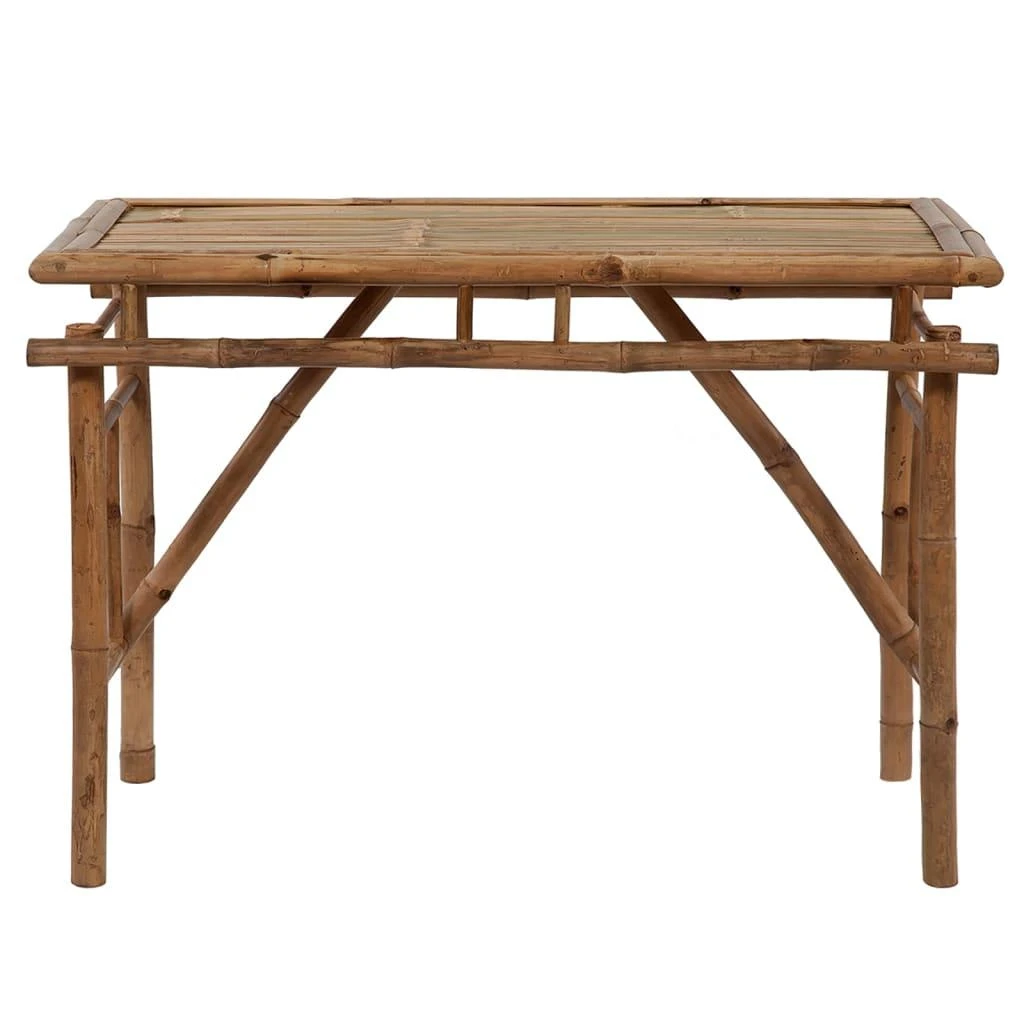 Sulankstomas sodo stalas, 115x50x75cm, bambukas