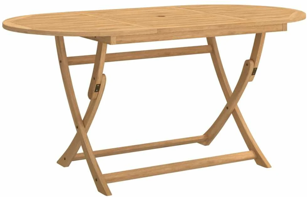 Sulankstomas sodo stalas, 160x85x75cm, akacijos masyvas