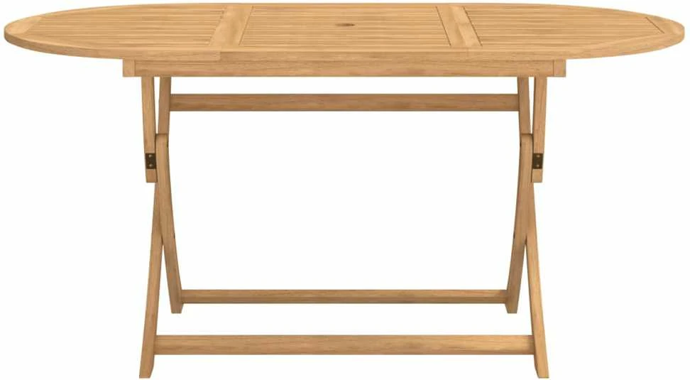 Sulankstomas sodo stalas, 160x85x75cm, akacijos masyvas