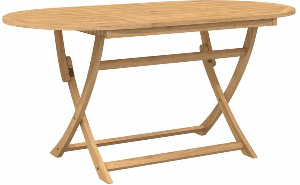 Sulankstomas sodo stalas, 160x85x75cm, akacijos masyvas
