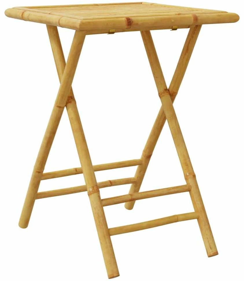 Sulankstomas sodo stalas, 55x55x75cm, bambukas