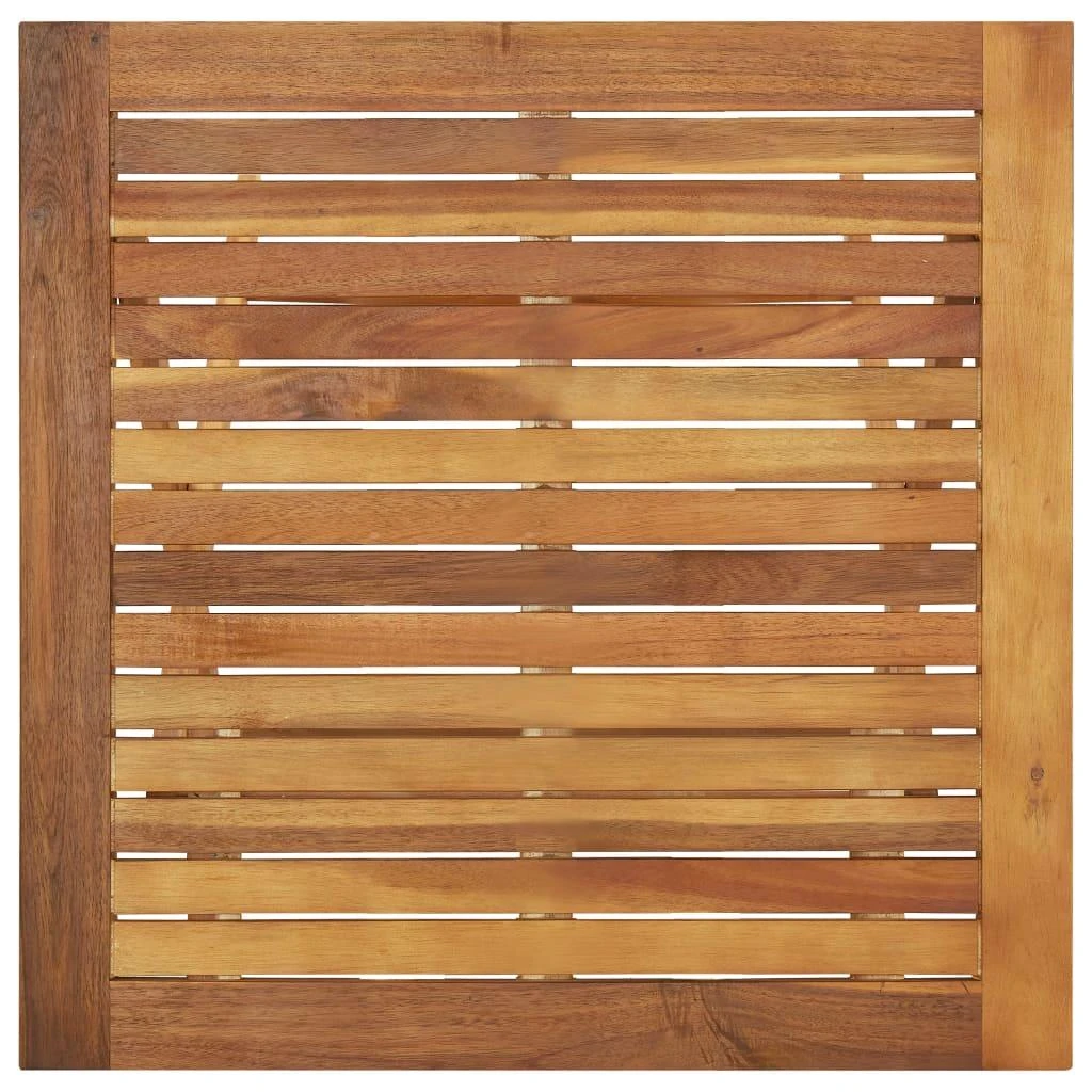 Sulankstomas sodo stalas, 60x60x75cm, akacijos medienos masyvas