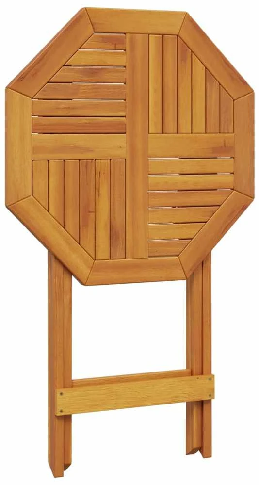Sulankstomas sodo stalas, 60x75cm, akacijos medienos masyvas