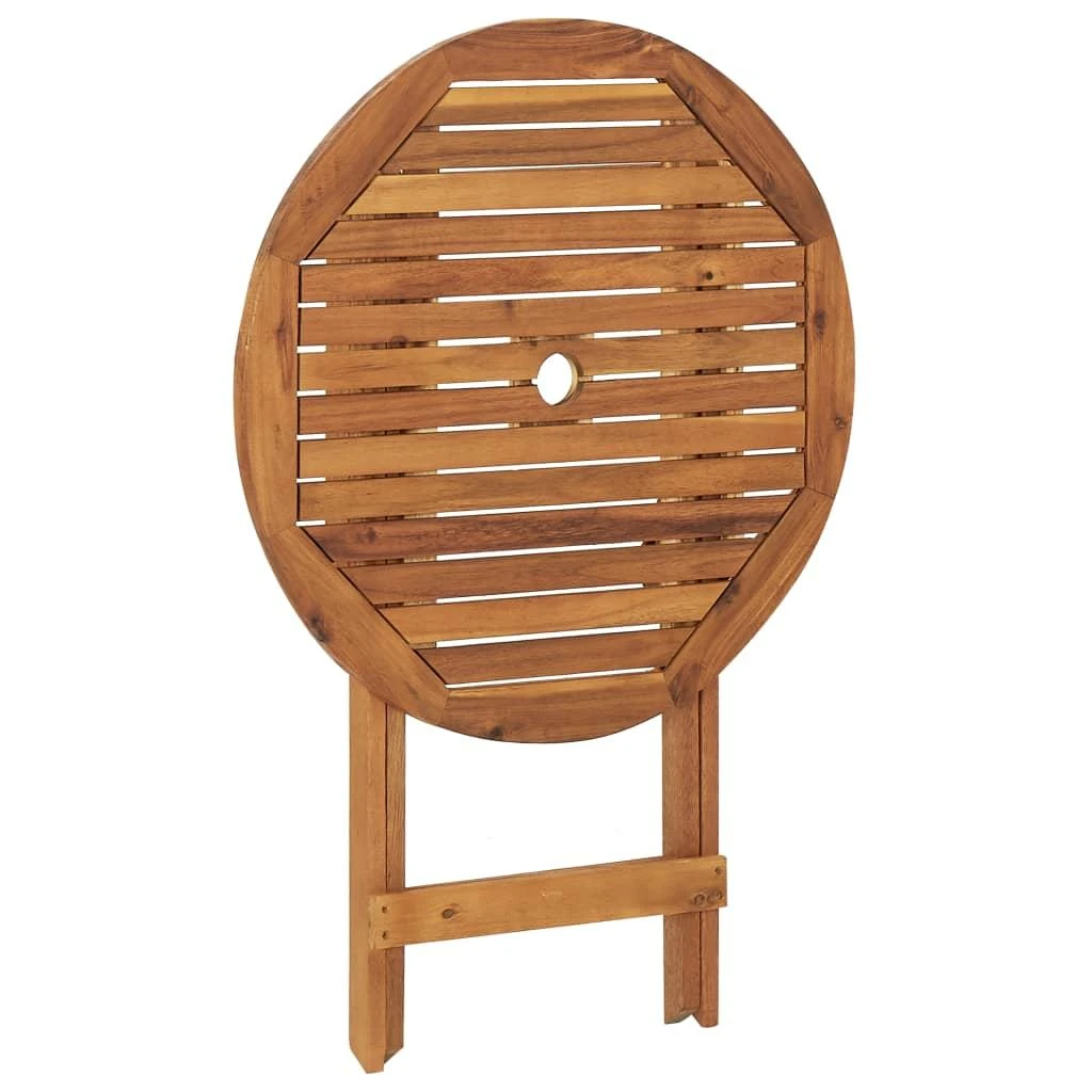 Sulankstomas sodo stalas, 70cm, akacijos medienos masyvas