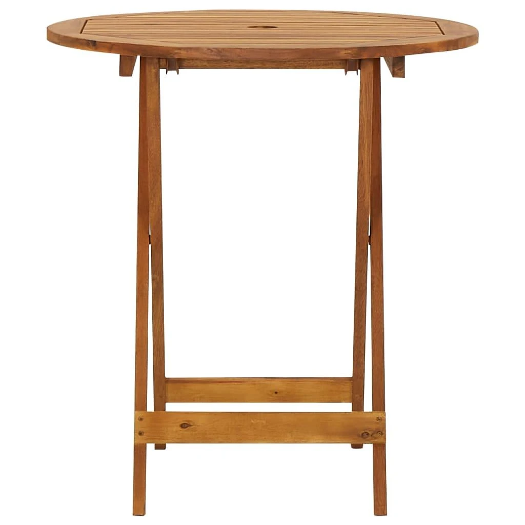 Sulankstomas sodo stalas, 70cm, akacijos medienos masyvas