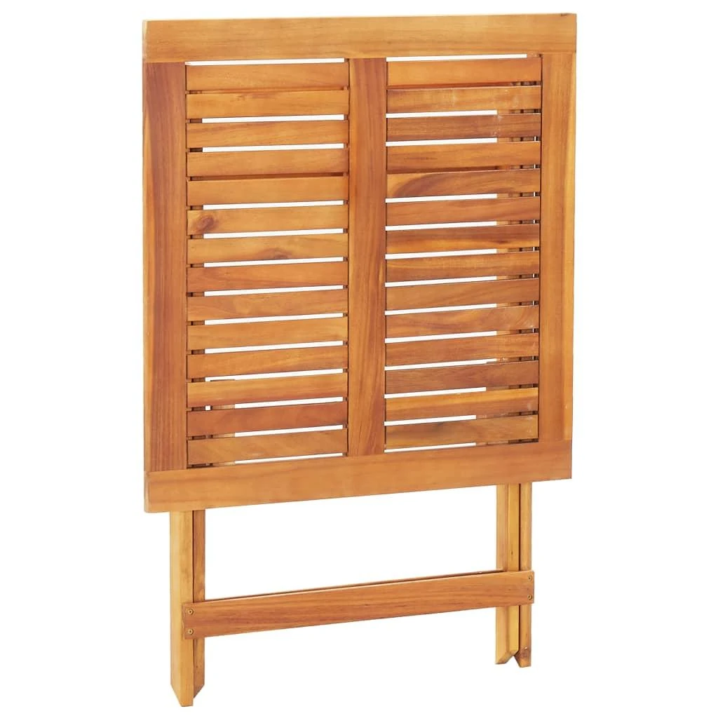Sulankstomas sodo stalas, 70x70x75cm, akacijos medienos masyvas