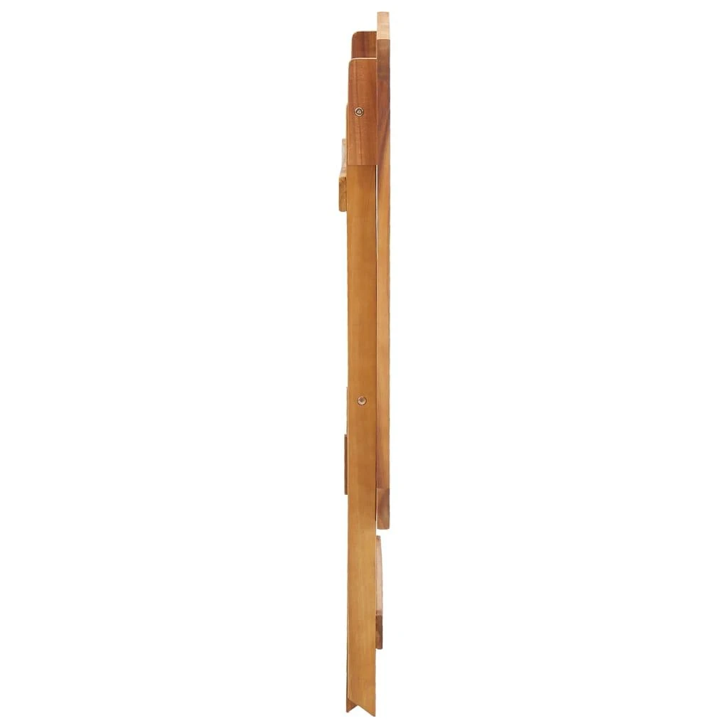 Sulankstomas sodo stalas, 70x70x75cm, akacijos medienos masyvas