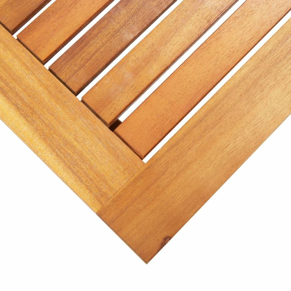 Sulankstomas sodo stalas, 70x70x75cm, akacijos medienos masyvas