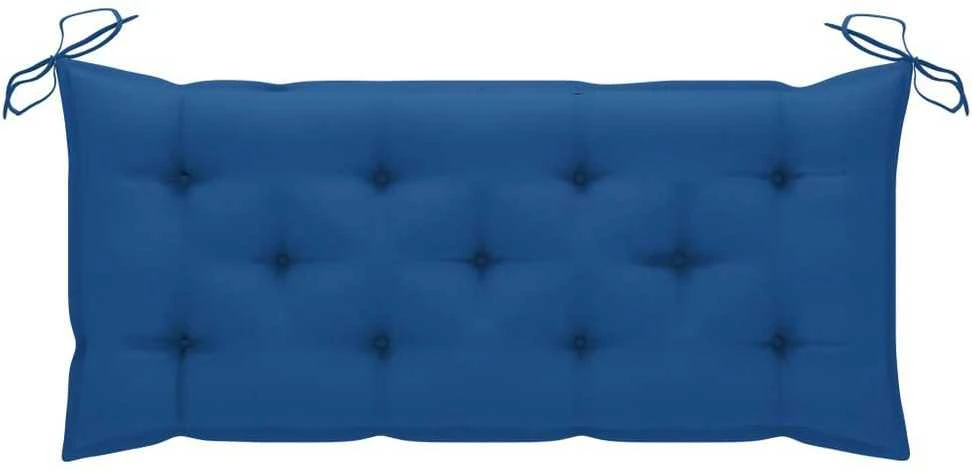 Sulankstomas sodo suoliukas su pagalvėle, 118cm, bambukas