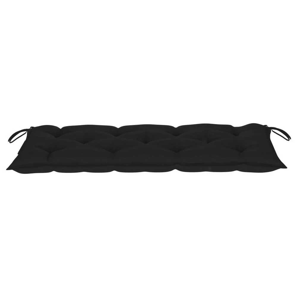 Sulankstomas sodo suoliukas su pagalvėle, 118cm, bambukas