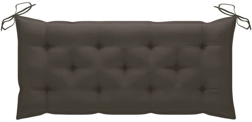 Sulankstomas sodo suoliukas su pagalvėle, 118cm, bambukas