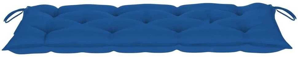 Sulankstomas sodo suoliukas su pagalvėle, 118cm, bambukas