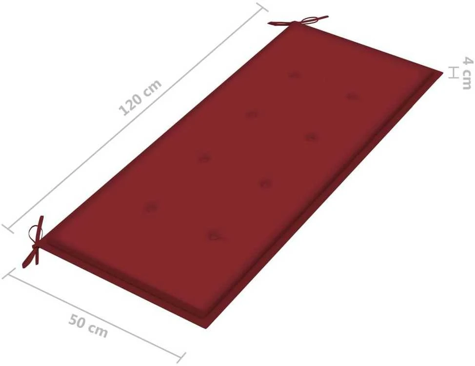 Sulankstomas sodo suoliukas su pagalvėle, 118cm, bambukas