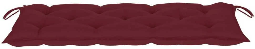 Sulankstomas sodo suoliukas su pagalvėle, 118cm, bambukas