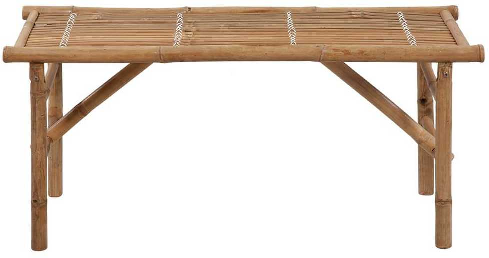 Sulankstomas sodo suoliukas su pagalvėle, 118cm, bambukas
