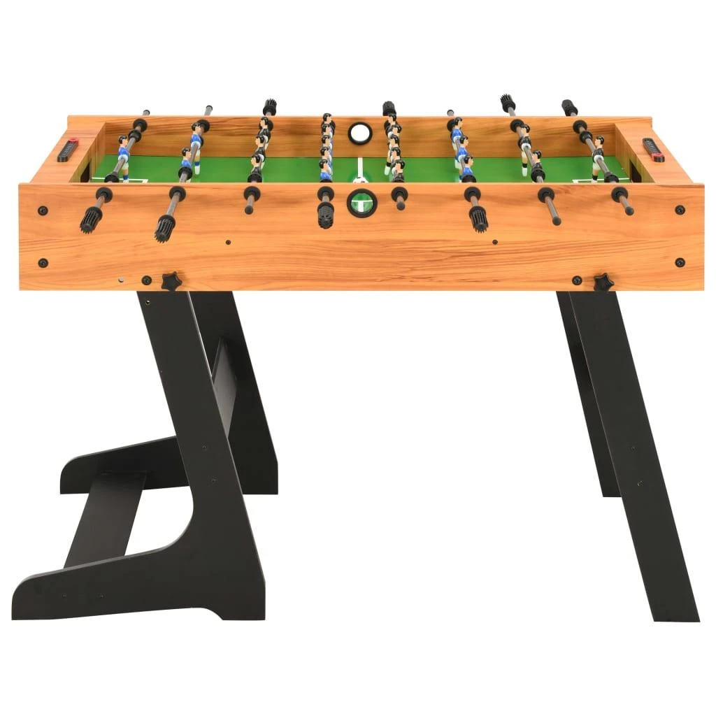 Sulankstomas stalo futbolo stalas, 121x61x80cm, šviesiai rudas