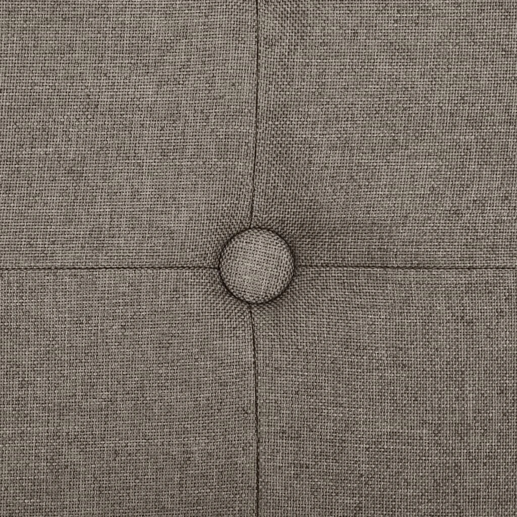 Sulankstomas suoliukas-daiktadėžė, taupe, dirbtinis linas