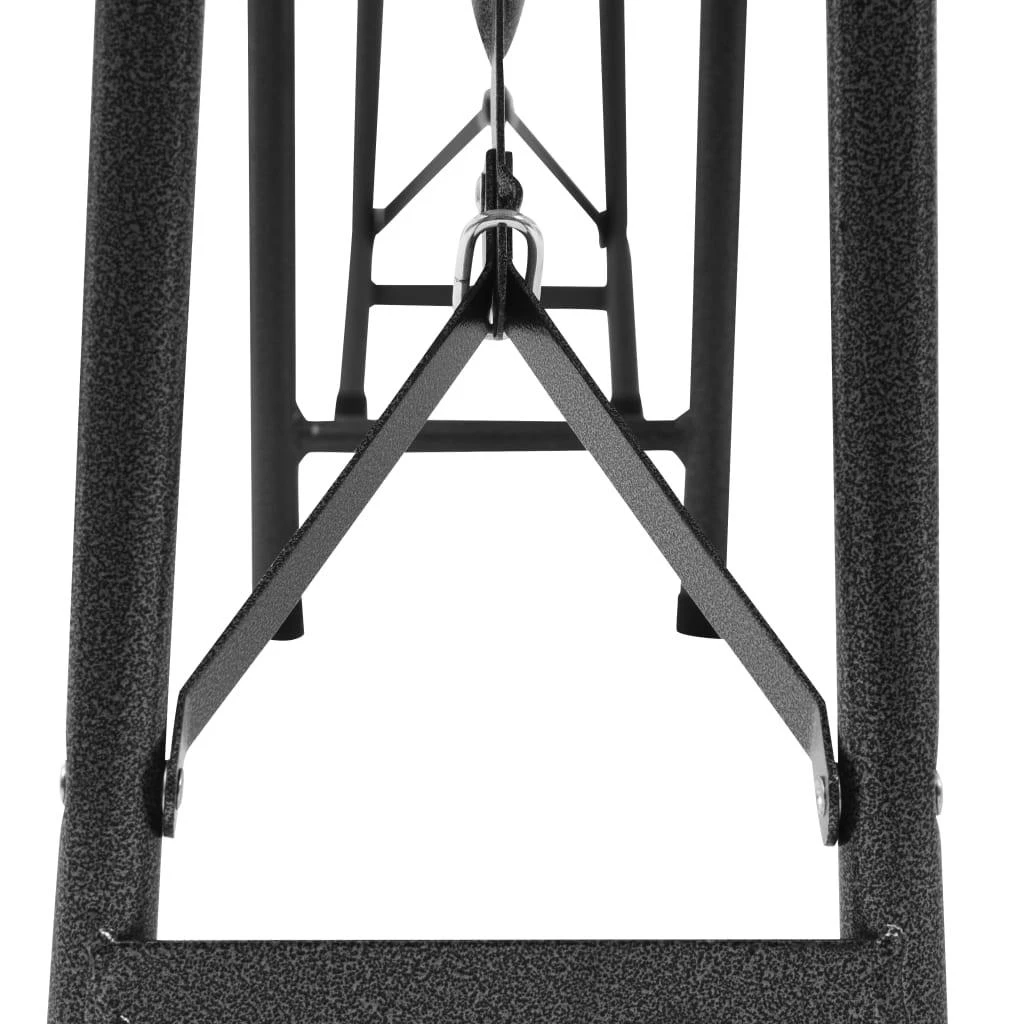 Sulankstomi sodo suoliukai, 2vnt., juodos spalvos, 180cm, HDPE