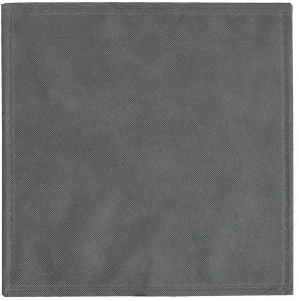 Sulankstomos daiktadėžės, 10vnt., pilkos, 32x32x32cm, audinys