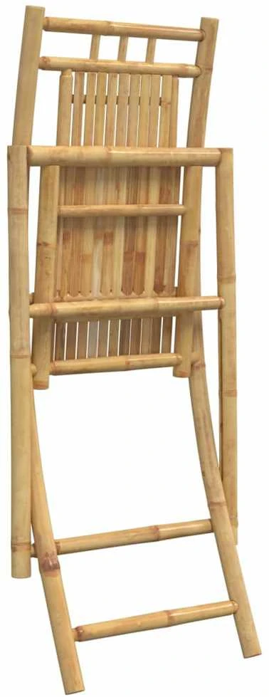 Sulankstomos sodo kėdės, 6vnt., 46x66x99cm, bambukas