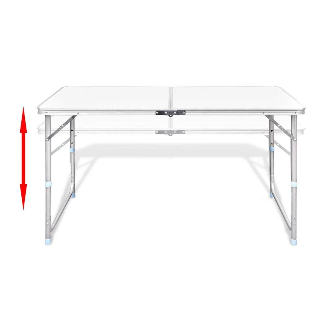 Sulankstomo stovyklavimo stalo ir 4 kėdžių komplektas, 120x60cm