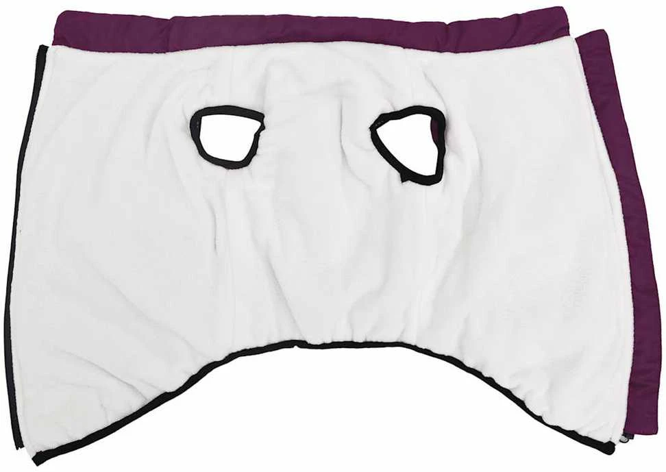 Šunų kailis su diržais, atsparus vandeniui, violetinis, 3XL