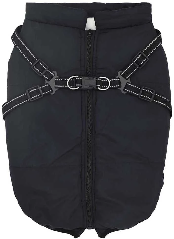 Šunų kailis su diržais, atsparus vandeniui, mėlynas, 4XL