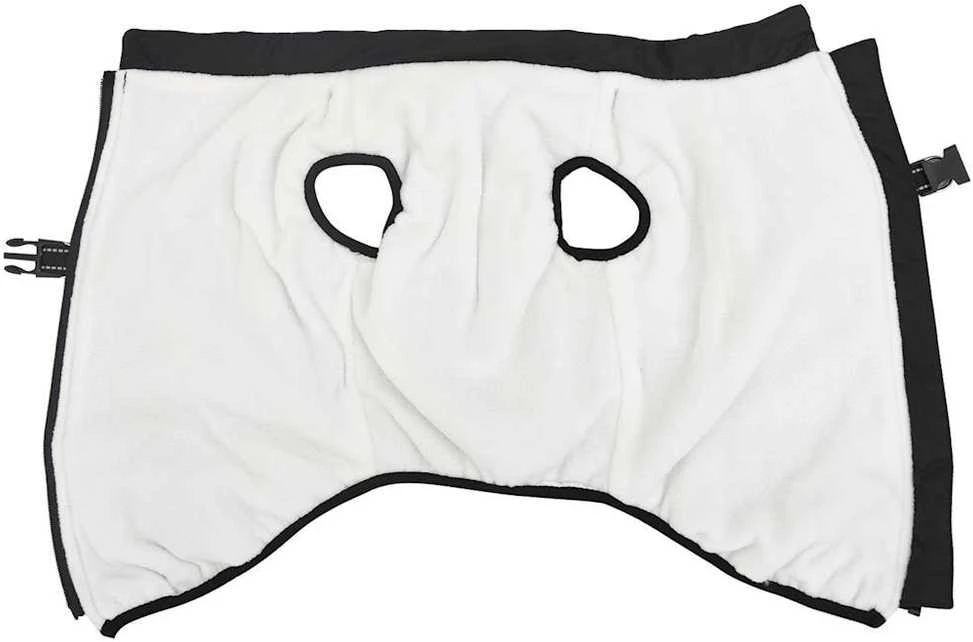 Šunų kailis su diržais, atsparus vandeniui, juodas , 6XL