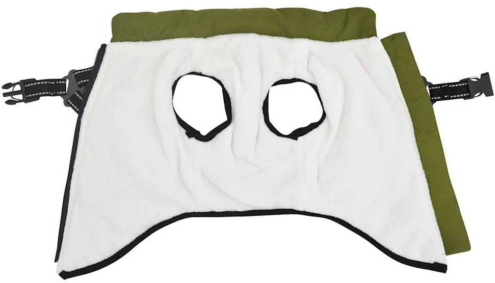 Šunų kailis su diržais, atsparus vandeniui, žalias, 2XL