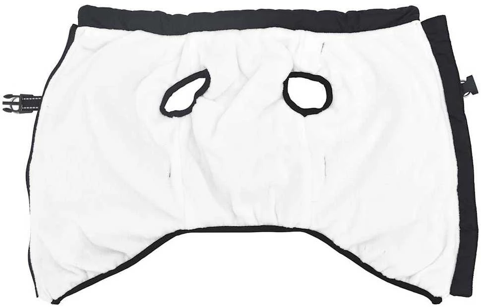Šunų kailis su diržais, atsparus vandeniui, mėlynas, 3XL