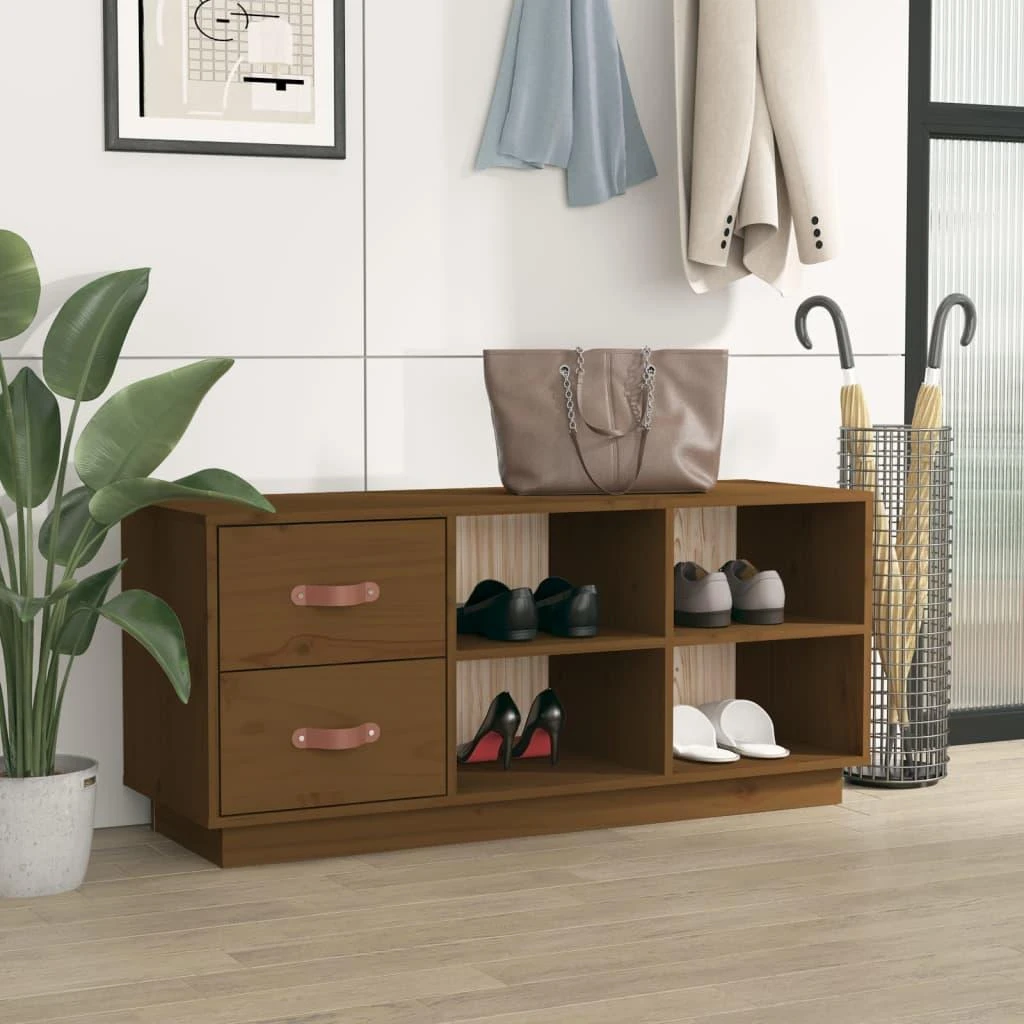 Suoliukas batams, medaus rudas, 100x34x45cm, pušies masyvas