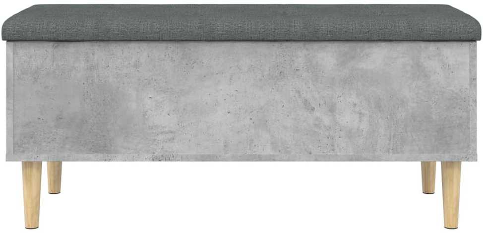 Suoliukas-daiktadėžė, betono, 102x42x46cm, apdirbta mediena