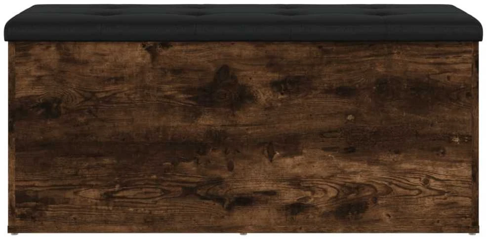 Suoliukas-daiktadėžė, dūminis, 102x42x45cm, apdirbta mediena
