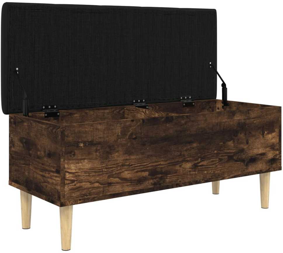 Suoliukas-daiktadėžė, dūminis, 102x42x46cm, apdirbta mediena