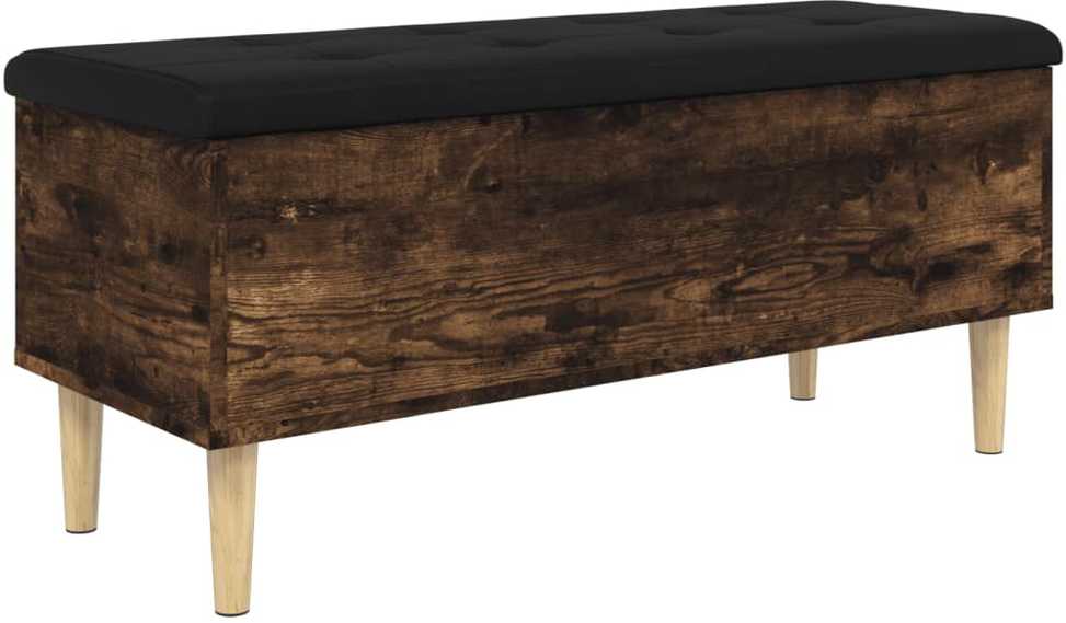 Suoliukas-daiktadėžė, dūminis, 102x42x46cm, apdirbta mediena