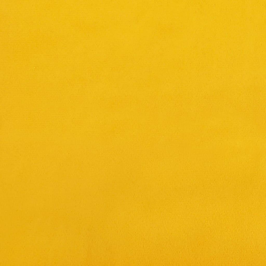 Suoliukas, geltonos spalvos, 100x35x41cm, aksomas