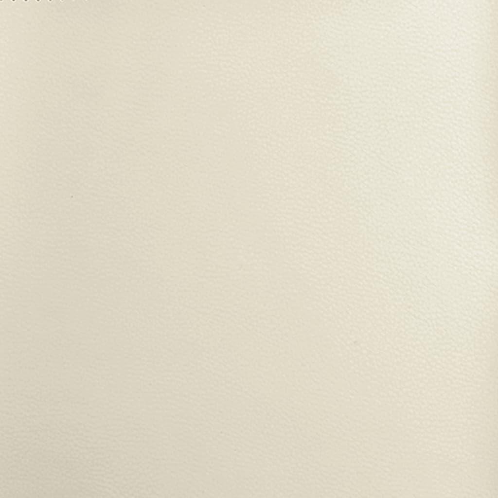 Suoliukas, kreminės spalvos, 100x64x80cm, dirbtinė oda