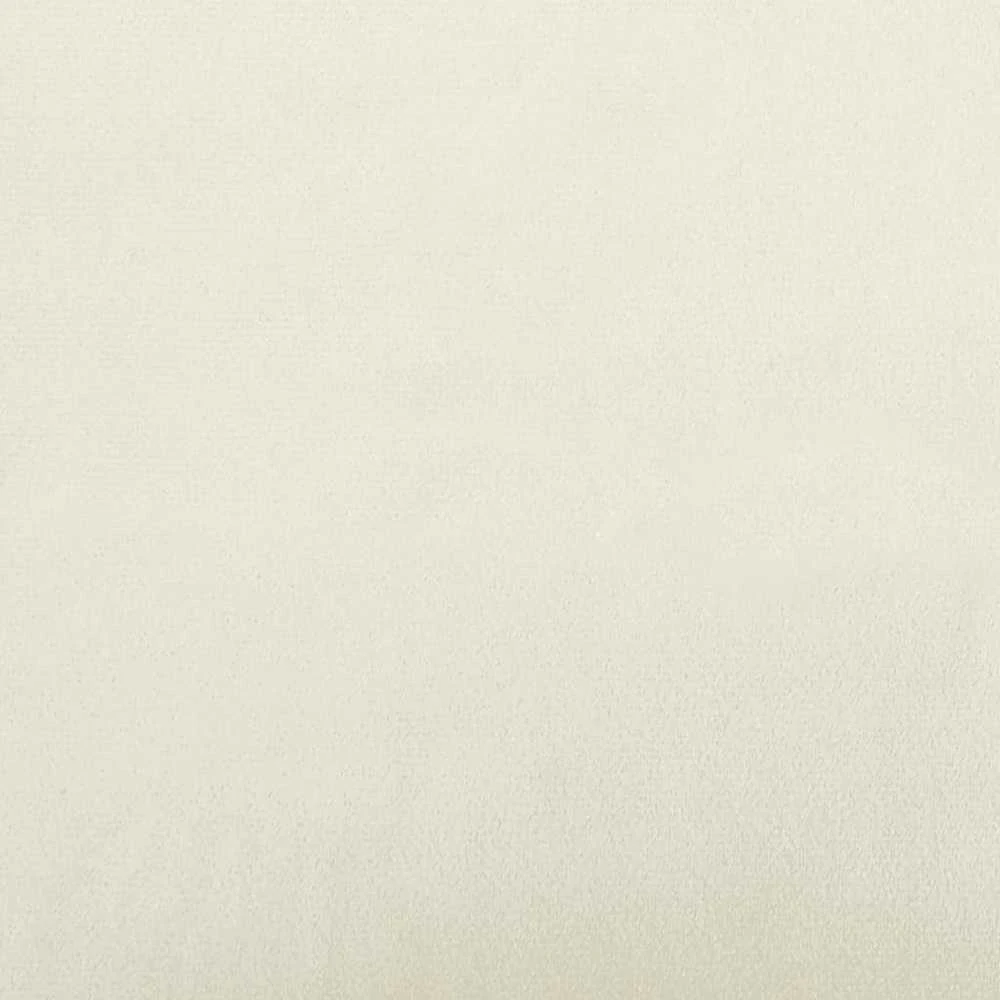 Suoliukas su atlošu, kreminės spalvos, 119,5x64,5x75cm, aksomas