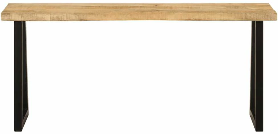 Suoliukas su gyvu kraštu, 105cm, mango medienos masyvas